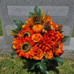Decoration A fall theme flower arrangement