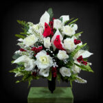 Decoration Christmas themed flower arrangement